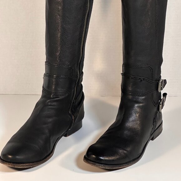 Frye Tall Black Boots Women's size 7 - Picture 13 of 16